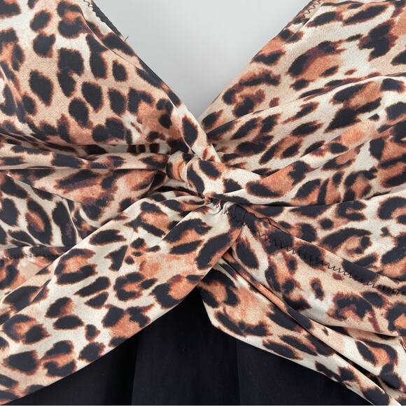 GOTTEX One Piece Swimsuit Leopard Wild Thing Printed Slimming Beach NWT Size 8 - Picture 7 of 15